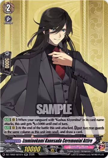 Izuminokami Kanesada Ceremonial Attire (DZ-TB02/027EN), DZ-TB02: Touken Ranbu Online — Vanguard card price