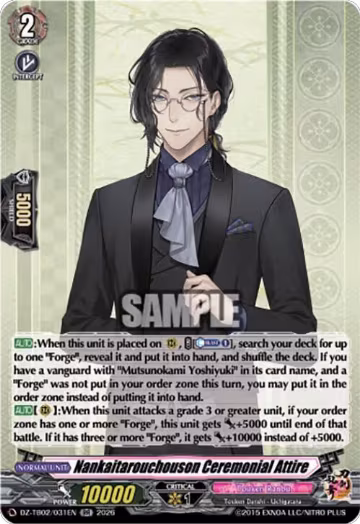 Nankaitarouchouson Ceremonial Attire (DZ-TB02/031EN), DZ-TB02: Touken Ranbu Online — Vanguard card price