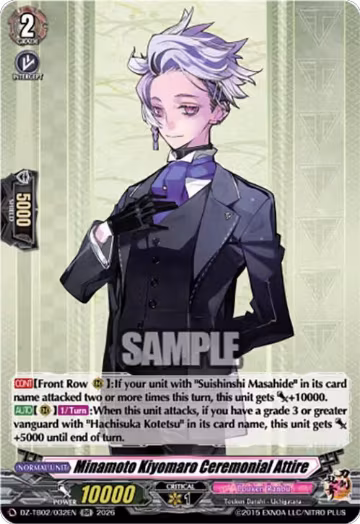 Minamoto Kiyomaro Ceremonial Attire (DZ-TB02/032EN), DZ-TB02: Touken Ranbu Online — Vanguard card price