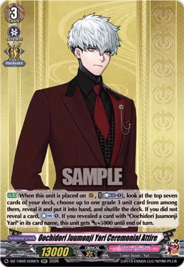 Oochidori Juumonji Yari Ceremonial Attire (DZ-TB02/036EN), DZ-TB02: Touken Ranbu Online — Vanguard card price