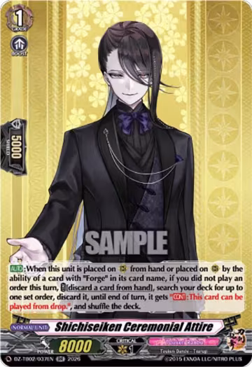 Shichiseiken Ceremonial Attire (DZ-TB02/037EN), DZ-TB02: Touken Ranbu Online — Vanguard card price