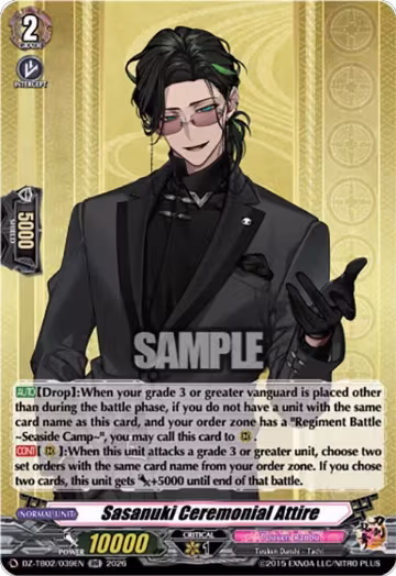 Sasanuki Ceremonial Attire (DZ-TB02/039EN), DZ-TB02: Touken Ranbu Online — Vanguard card price