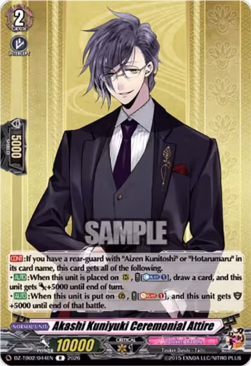 Akashi Kuniyuki Ceremonial Attire (DZ-TB02/044EN), DZ-TB02: Touken Ranbu Online — Vanguard card price