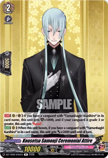 Kousetsu Samonji Ceremonial Attire (DZ-TB02/045EN), DZ-TB02: Touken Ranbu Online — Vanguard card price