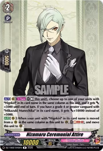 Hizamaru Ceremonial Attire (DZ-TB02/049EN), DZ-TB02: Touken Ranbu Online — Vanguard card price