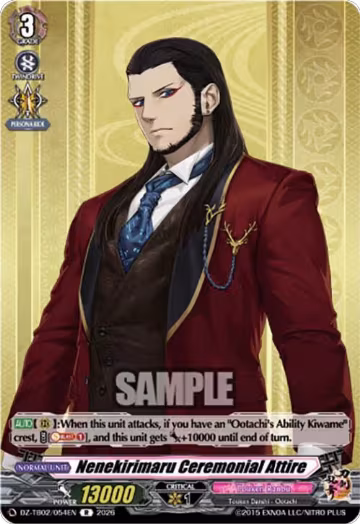 Nenekirimaru Ceremonial Attire (DZ-TB02/054EN), DZ-TB02: Touken Ranbu Online — Vanguard card price