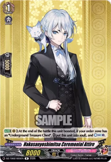 Hakusan Yoshimitsu Ceremonial Attire (DZ-TB02/055EN), DZ-TB02: Touken Ranbu Online — Vanguard card price