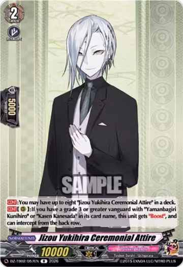 Jizou Yukihira Ceremonial Attire (DZ-TB02/057EN), DZ-TB02: Touken Ranbu Online — Vanguard card price