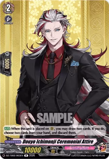 Douyo Ichimonji Ceremonial Attire (DZ-TB02/063EN), DZ-TB02: Touken Ranbu Online — Vanguard card price