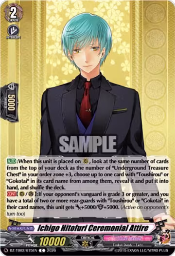Ichigo Hitofuri Ceremonial Attire (DZ-TB02/075EN), DZ-TB02: Touken Ranbu Online — Vanguard card price