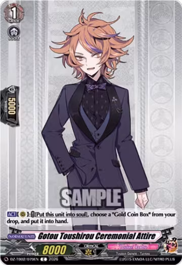 Gotou Toushirou Ceremonial Attire (DZ-TB02/079EN), DZ-TB02: Touken Ranbu Online — Vanguard card price