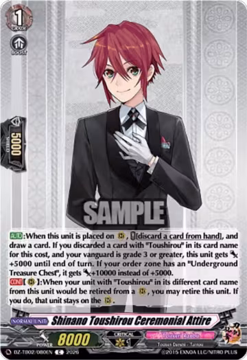 Shinano Toushirou Ceremonial Attire (DZ-TB02/080EN), DZ-TB02: Touken Ranbu Online — Vanguard card price
