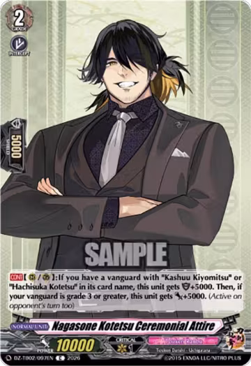 Nagasone Kotetsu Ceremonial Attire (DZ-TB02/097EN), DZ-TB02: Touken Ranbu Online — Vanguard card price