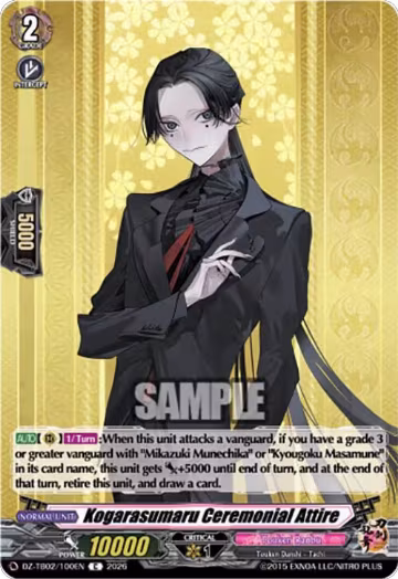 Kogarasumaru Ceremonial Attire (DZ-TB02/100EN), DZ-TB02: Touken Ranbu Online — Vanguard card price