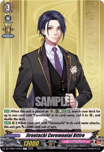 Jiroutachi Ceremonial Attire (DZ-TB02/105EN), DZ-TB02: Touken Ranbu Online — Vanguard card price