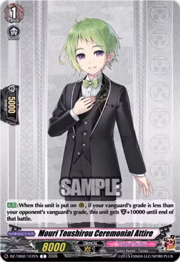 Mouri Toushirou Ceremonial Attire (DZ-TB02/107EN), DZ-TB02: Touken Ranbu Online — Vanguard card price