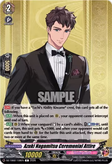 Azuki Nagamitsu Ceremonial Attire (DZ-TB02/108EN), DZ-TB02: Touken Ranbu Online — Vanguard card price