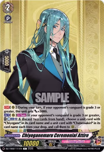 Chiyoganemaru Ceremonial Attire (DZ-TB02/111EN), DZ-TB02: Touken Ranbu Online — Vanguard card price