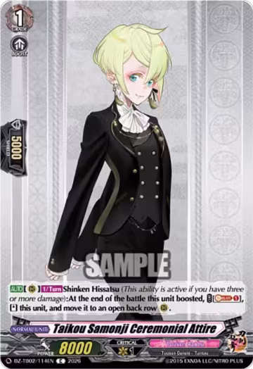 Taikou Samonji Ceremonial Attire (DZ-TB02/114EN), DZ-TB02: Touken Ranbu Online — Vanguard card price