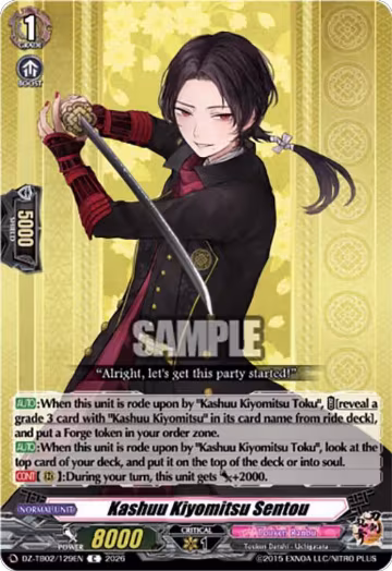 Kashuu Kiyomitsu Sentou (DZ-TB02/129EN), DZ-TB02: Touken Ranbu Online — Vanguard card price