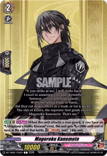 Magoroku Kanemoto (DZ-TB02/152EN), DZ-TB02: Touken Ranbu Online — Vanguard card price
