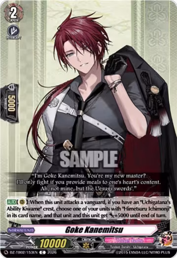 Goke Kanemitsu (DZ-TB02/153EN), DZ-TB02: Touken Ranbu Online — Vanguard card price