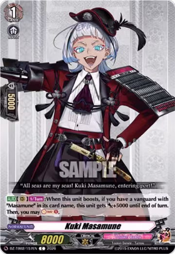 Kuki Masamune (DZ-TB02/157EN), DZ-TB02: Touken Ranbu Online — Vanguard card price