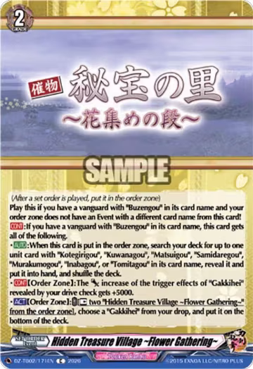 Hidden Treasure Village ~Flower Gathering~ (DZ-TB02/171EN), DZ-TB02: Touken Ranbu Online — Vanguard card price