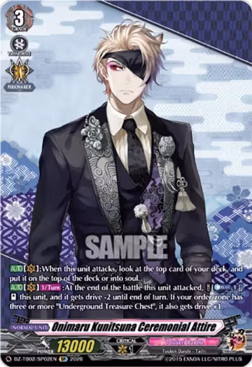 Onimaru Kunitsuna Ceremonial Attire (SP) (DZ-TB02/SP02EN), DZ-TB02: Touken Ranbu Online — Vanguard card price
