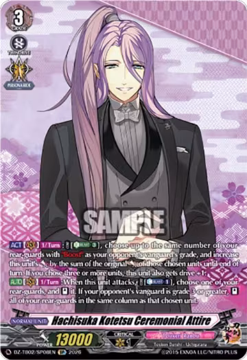 Hachisuka Kotetsu Ceremonial Attire (SP) (DZ-TB02/SP08EN), DZ-TB02: Touken Ranbu Online — Vanguard card price