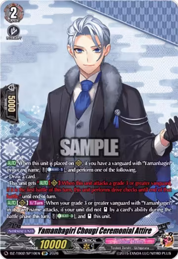 Yamanbagiri Chougi Ceremonial Attire (SP) (DZ-TB02/SP10EN), DZ-TB02: Touken Ranbu Online — Vanguard card price