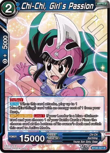 Chi-Chi, Girl’s Passion (BT30-027), Three Glorious Fighters — DB Super card price