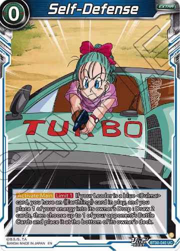 Self-Defense (BT30-040), Three Glorious Fighters — DB Super card price