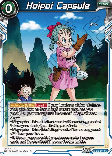 Hoipoi Capsule (BT30-041), Three Glorious Fighters — DB Super card price