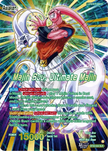 Majin Buu // Majin Buu, Ultimate Majin (SLR) (BT30-044), Three Glorious Fighters — DB Super card price