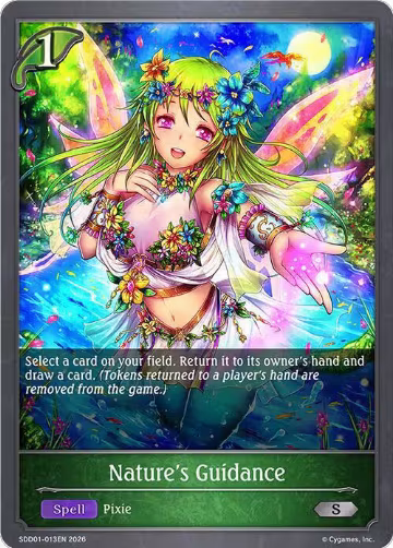Nature's Guidance (SDD01-013EN), Showdown Deck: Forestcraft — Shadowverse card price