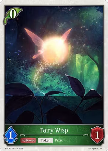 Fairy Wisp (SDD01-T01EN), Showdown Deck: Forestcraft — Shadowverse card price
