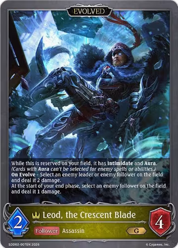 Leod, the Crescent Blade (Evolved) (SDD02-007EN) — card price
