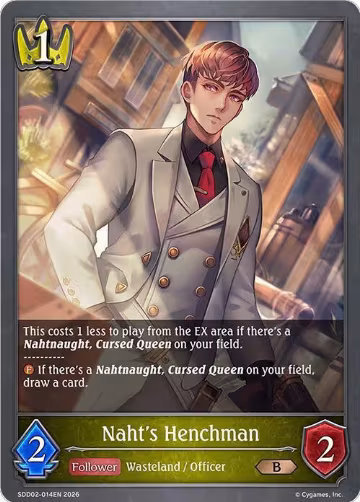 Naht's Henchman (SDD02-014EN), Showdown Deck: Swordcraft — Shadowverse card price