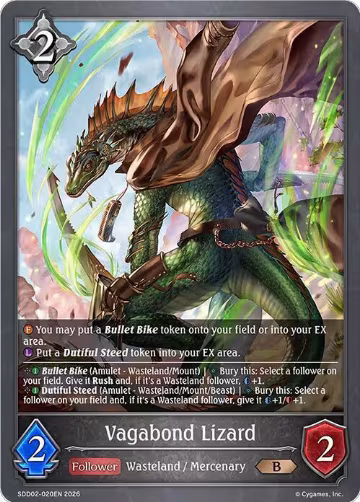 Vagabond Lizard (SDD02-020EN) — card price