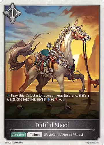 Dutiful Steed (SDD02-T03EN), Showdown Deck: Swordcraft — Shadowverse card price
