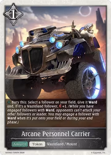 Arcane Personnel Carrier (SDD02-T05EN) — card price