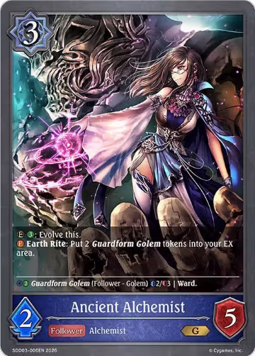 Ancient Alchemist (SDD03-006EN), Showdown Deck: Runecraft — Shadowverse card price