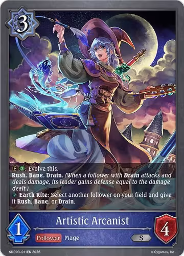 Artistic Arcanist (SDD03-011EN), Showdown Deck: Runecraft — Shadowverse card price