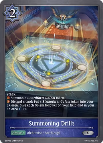 Summoning Drills (SDD03-015EN), Showdown Deck: Runecraft — Shadowverse card price