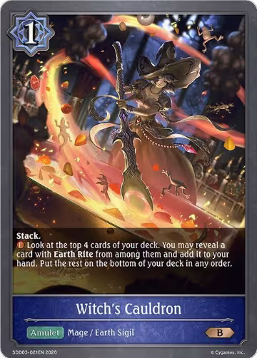 Witch's Cauldron (SDD03-021EN), Showdown Deck: Runecraft — Shadowverse card price