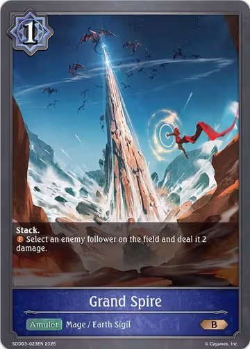 Grand Spire (SDD03-023EN), Showdown Deck: Runecraft — Shadowverse card price