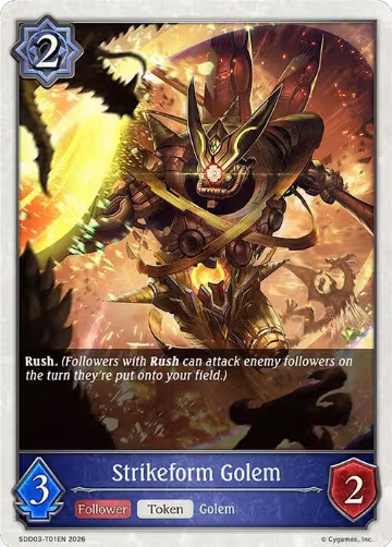 Strikeform Golem (SDD03-T01EN) — card price