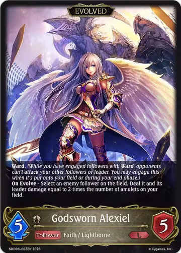 Godsworn Alexiel (Evolved) (SDD06-002EN), Showdown Deck: Havencraft — Shadowverse card price