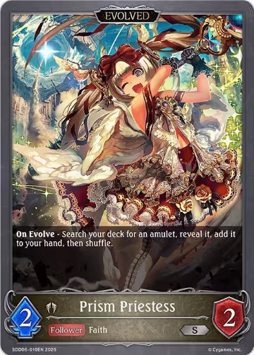 Prism Priestess (Evolved) (SDD06-010EN), Showdown Deck: Havencraft — Shadowverse card price